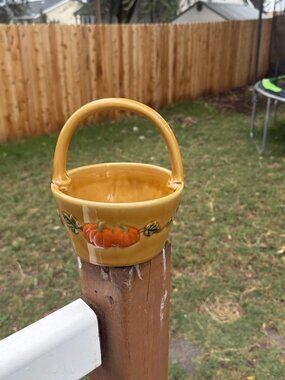 Croft & Barrow Fall Collection Ceramic Pumpkin & Acorn Basket